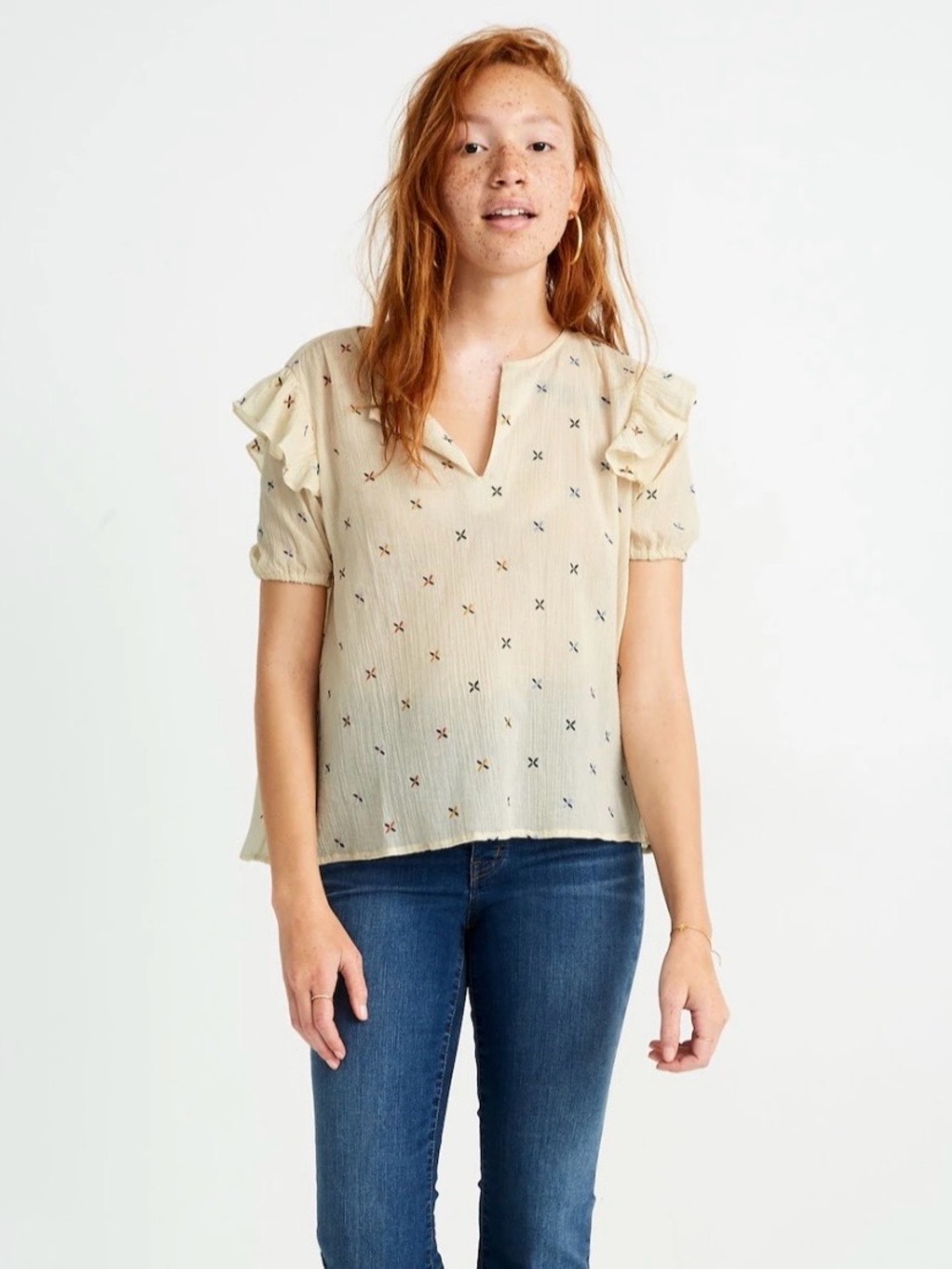 Madewell Embroidered Gazebo Top